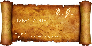Michel Judit névjegykártya